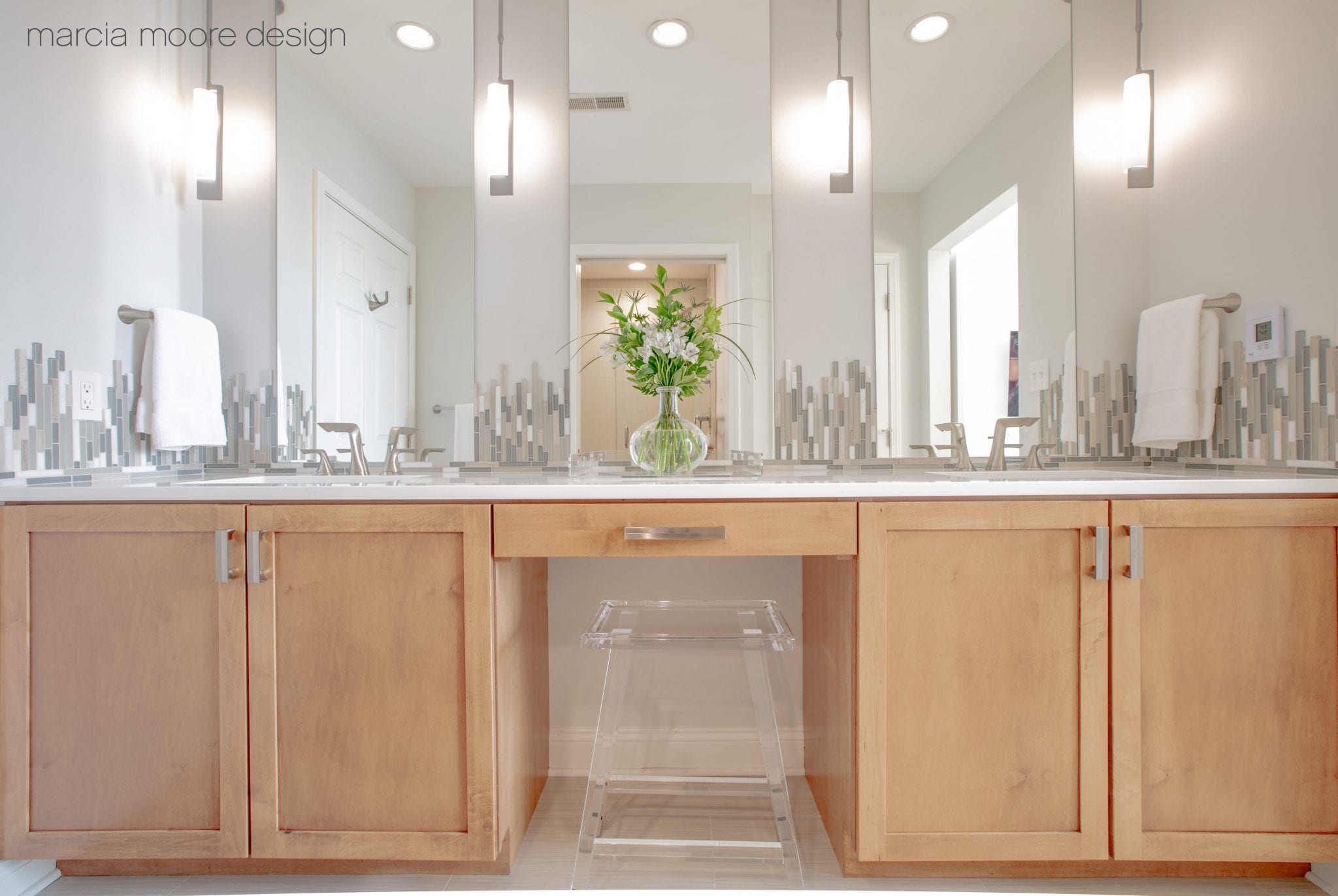 Brown wooden credenza