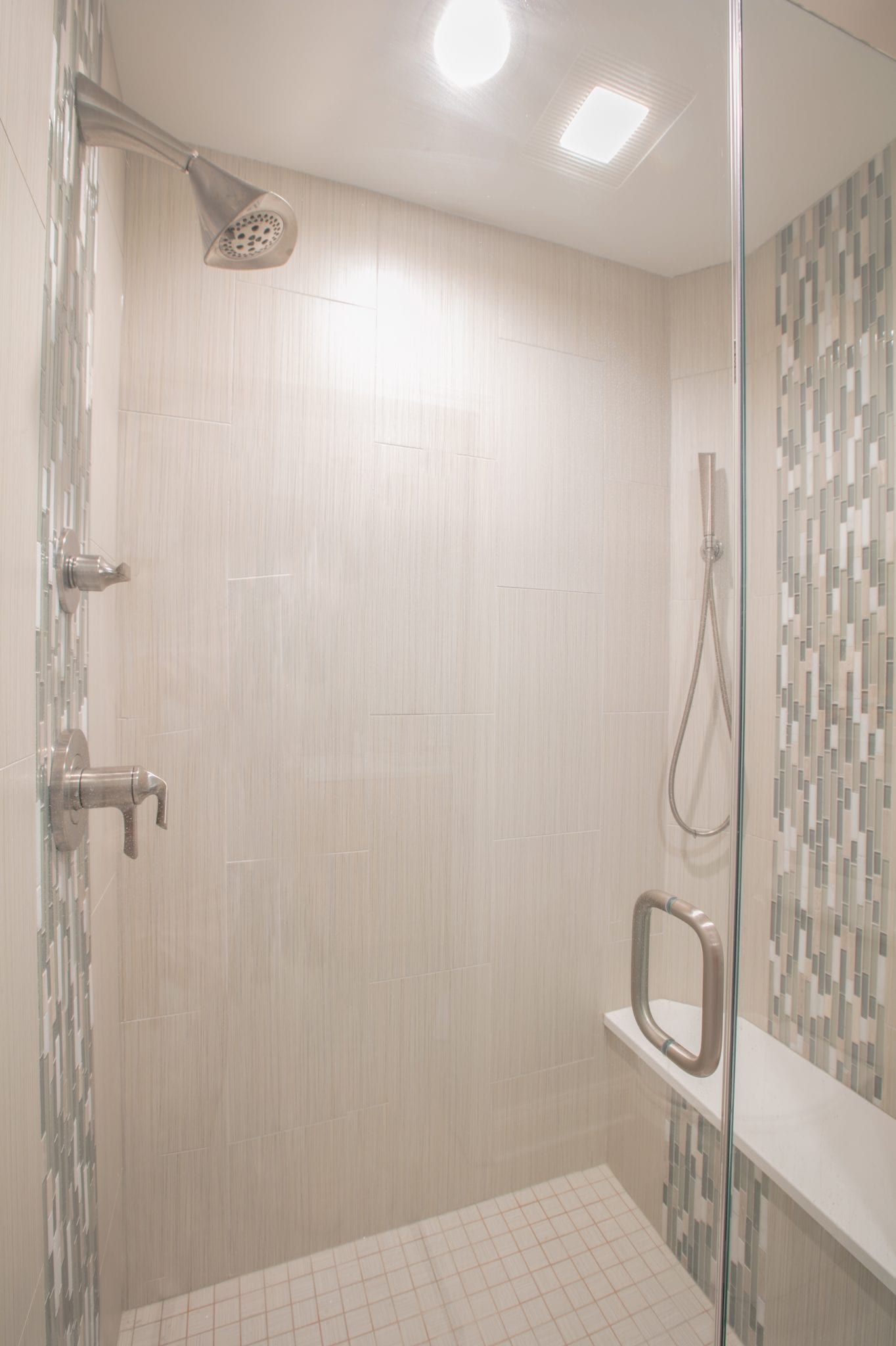 white shower