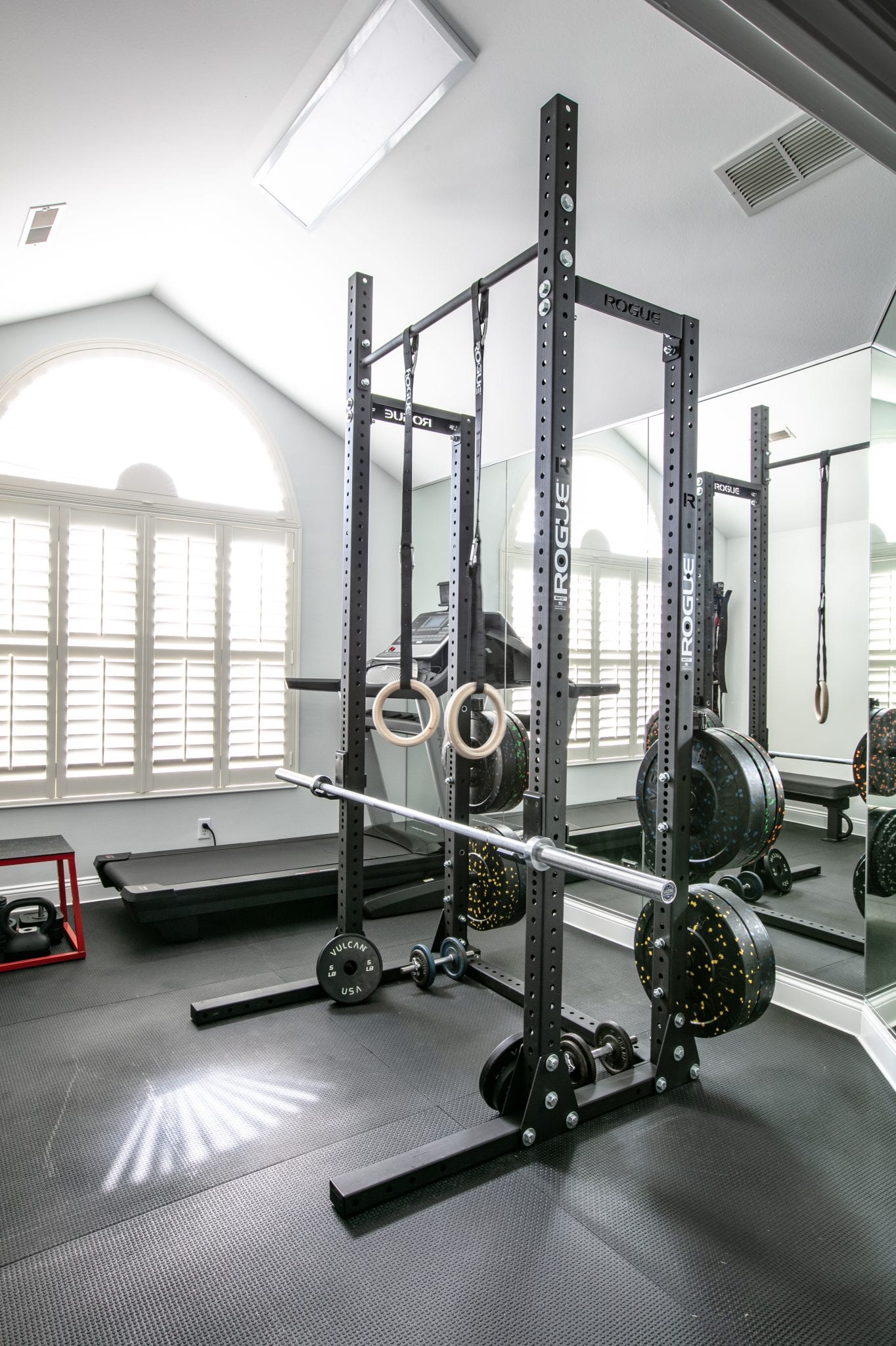 workout room after