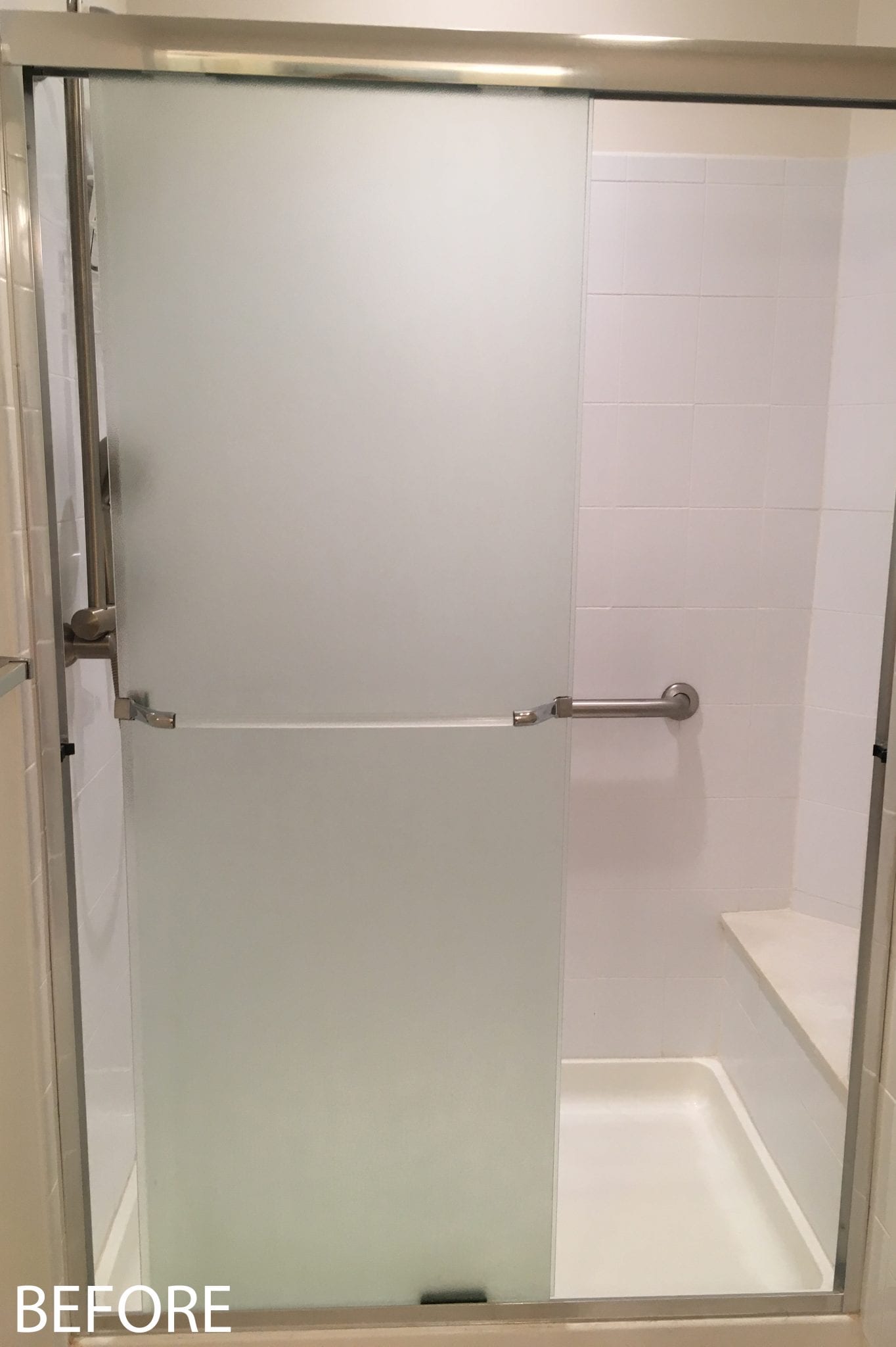 white shower