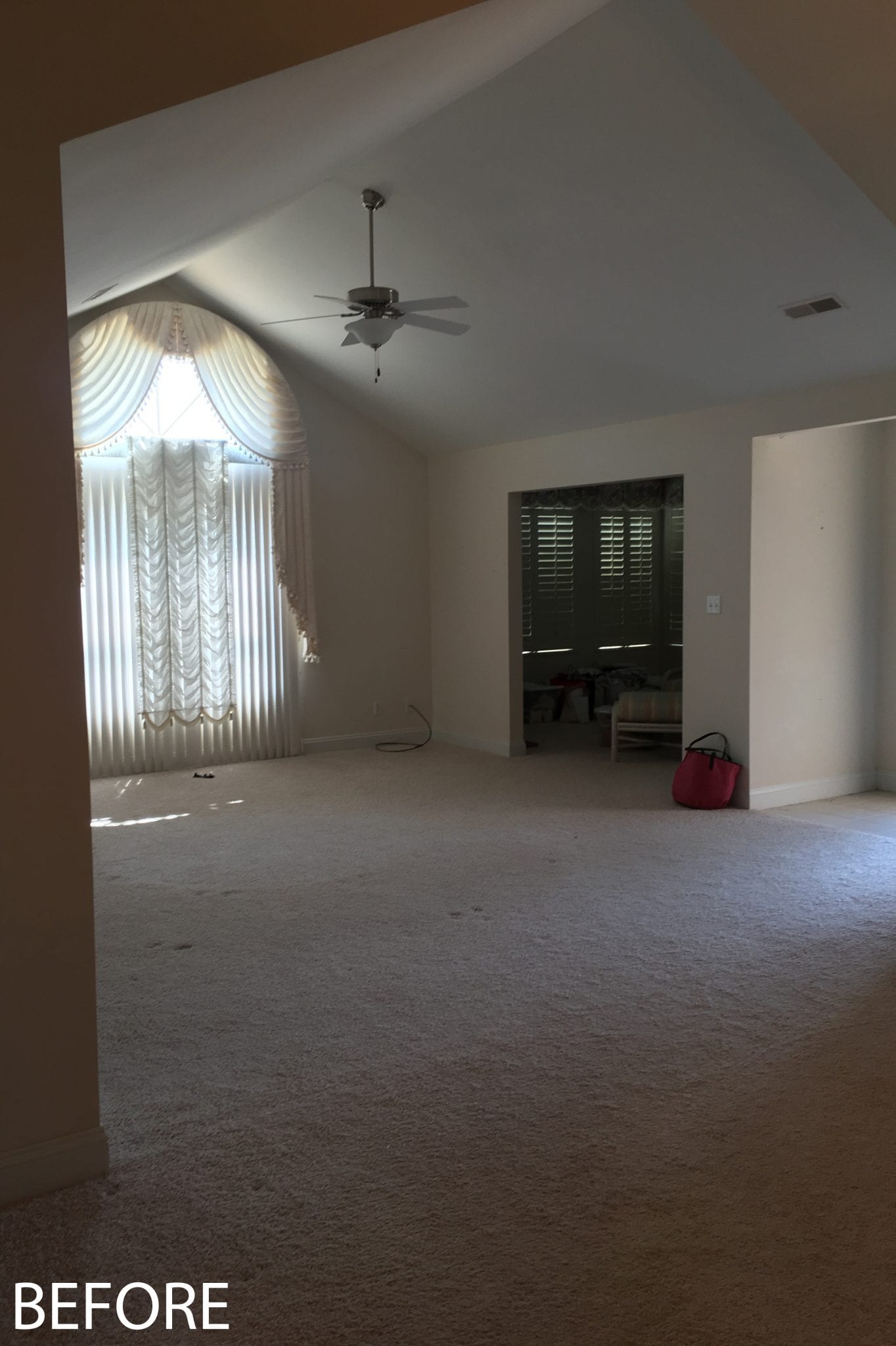 living space "before" shot