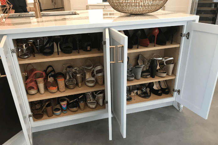 open shoe cabinet