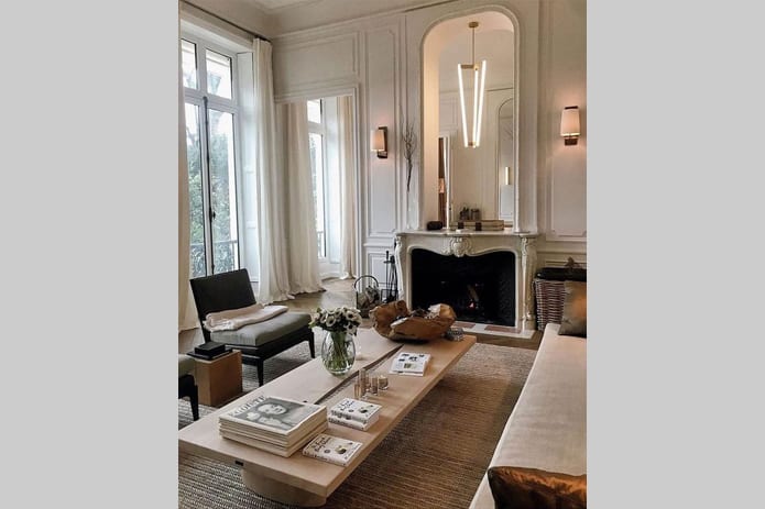 white living room